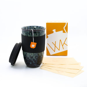 Ceramic Bird's Egg Cup and Tea Bag Bundle