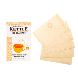 Loose leaf paper tea bags and packaging