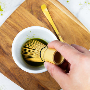 The Whistling Kettle Bamboo Matcha Whisk.