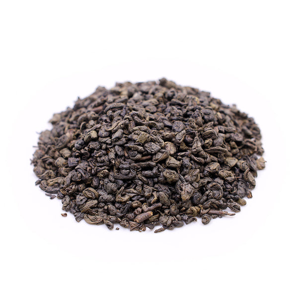 Side view of mound of Pinhead Gunpowder Tea