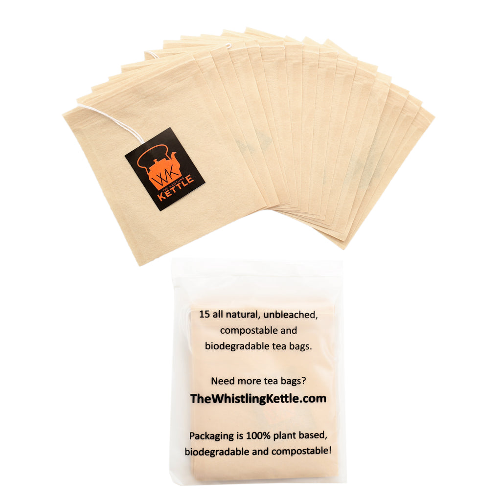 Loose leaf paper tea bags pouch of 15