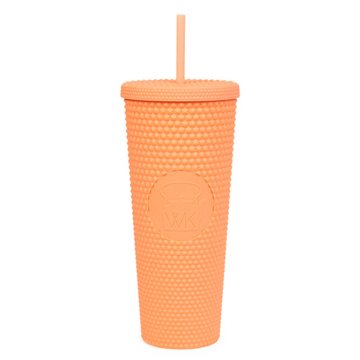 24oz Diamond Studded Tumblers - Coral