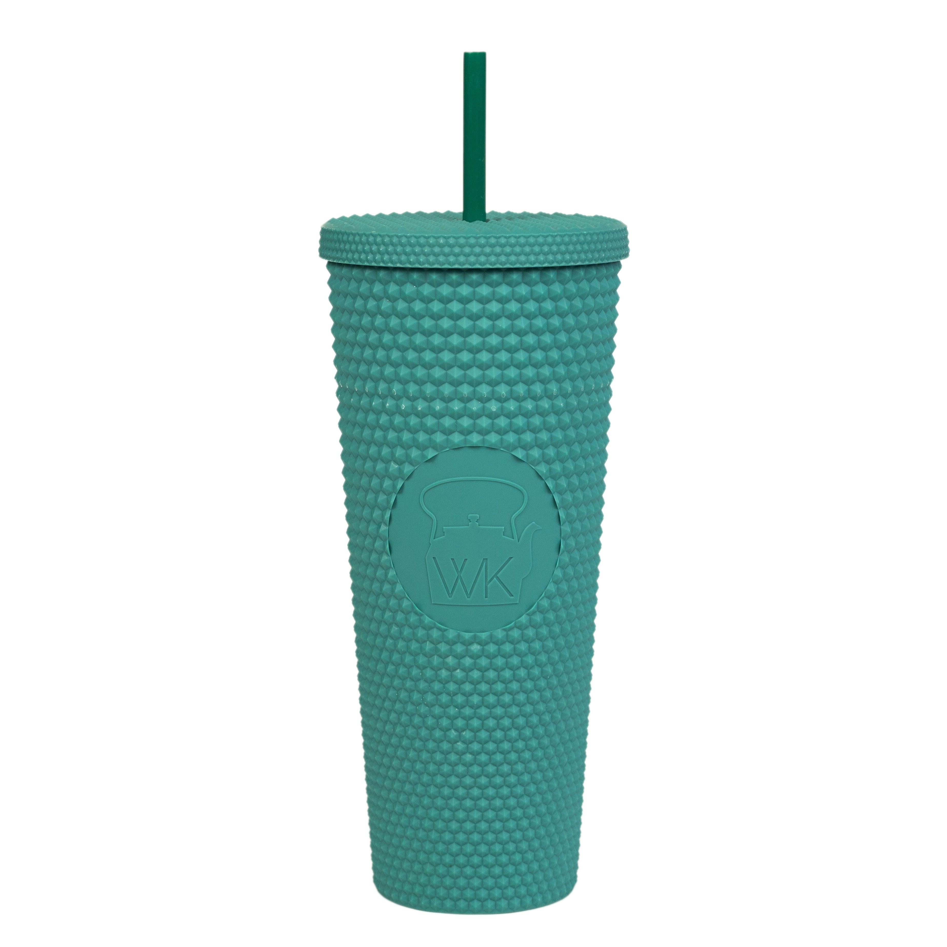 Starbucks outlet Matte Teal Studded tumbler cup