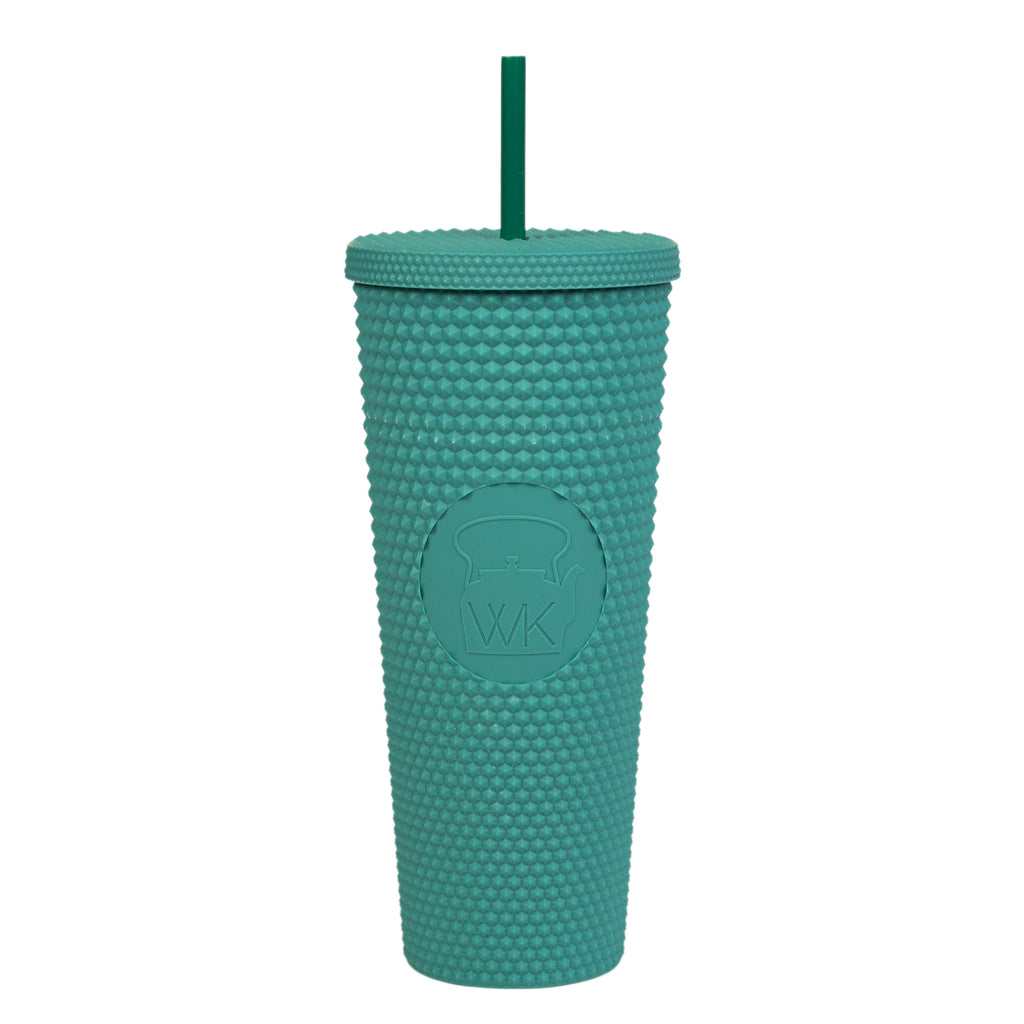 24oz Diamond Studded Tumblers - Teal