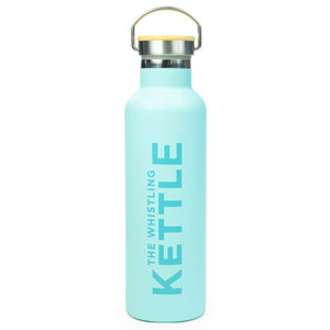 The Whistling Kettle Tea Merch Tea Flask 25oz - Eggshell Blue