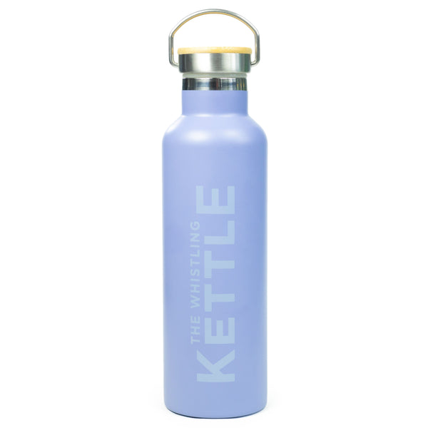 The Whistling Kettle Tea Merch Tea Flask 25oz - Periwinkle